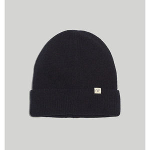 NWT MADEWELL (Re)sourced Cuffed Beanie Black One Sizez